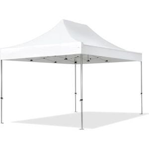 Toolport 3x4.5m PVC 850 Pop up gazebo PROFESSIONAL Aluminium 40 mm, fire resistant, white - (578682)