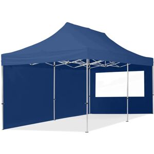 Toolport 3x6 PES 700 Pop up gazebo ECONOMY Aluminium 32 mm, incl. Sidewalls with Panorama Windows, dark blue - (59019)