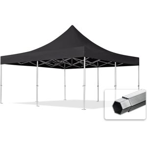 Toolport 5x5m PVC 850 Pop Up Gazebo PROFESSIONAL Aluminium 50 mm, fire resistant, black - (59058)