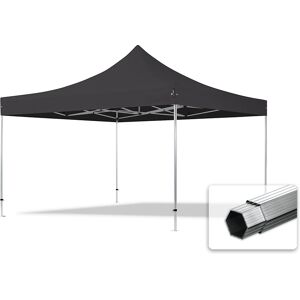 Toolport 4x4m PVC 850 Pop up gazebo PROFESSIONAL Aluminium 40 mm, fire resistant, black - (59078)