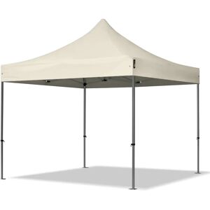 Toolport 3x3m PES 750 Pop up gazebo PREMIUM Steel 40 mm, cream - (600011)