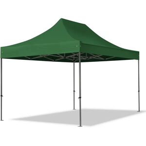 Toolport 3x4.5m PES 750 Pop Up Gazebo PREMIUM Steel 40 mm, dark green - (600050)