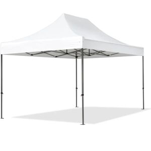 Toolport 3x4.5m PES 750 Pop up gazebo PREMIUM Steel 40 mm, white - (600059)