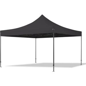 Toolport 4x4m PES 750 Pop Up Gazebo PREMIUM Steel 40 mm, black - (600086)