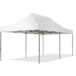 Toolport 3x6 m PVC 800 Pop Up Gazebo PREMIUM Steel 40 mm, fire resistant, white - (600123)