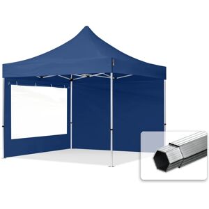 Toolport 3x3m PES 800 Pop Up Gazebo PROFESSIONAL Aluminium 40 mm, incl. Sidewalls with Panorama Windows, dark blue - (600159)