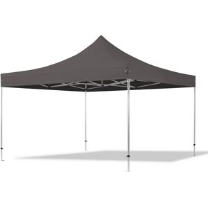 TOOLPORT 4x4m PES 800 Pop Up Gazebo PROFESSIONAL Aluminium 40 mm, dark grey - (600179)