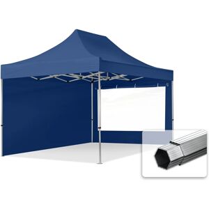 Toolport 3x4.5m PES 800 Pop Up Gazebo PROFESSIONAL Aluminium 40 mm, incl. Sidewalls with Panorama Windows, dark blue - (600209)