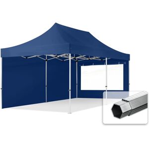 Toolport 3x6m PES 800 Pop Up Gazebo PROFESSIONAL Aluminium 40 mm, incl. Sidewalls with Panorama Windows, dark blue - (600232)