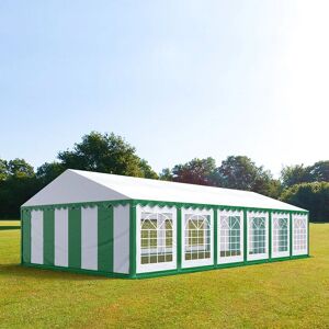 Toolport 6x12m Marquee / Party Tent, PVC 700, green-white - (6052)