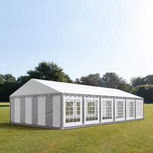 Toolport 6x12m Marquee / Party Tent, PVC 700, grey-white - (6060)