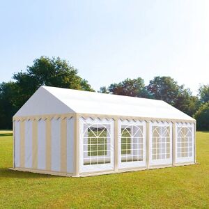 Toolport 4x8m Marquee / Party Tent, PVC 700, beige-white - (6086)