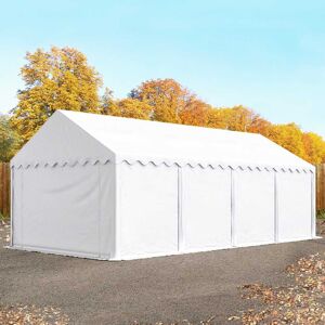 Toolport 4x8 Storage Tent / Shelter, PVC 700, white - (6109)