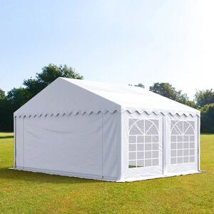 Toolport 5x4m Marquee / Party Tent, PVC 700, white - (6164)