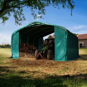 Toolport Farm storage tent 6x6m, PVC 850, concrete - (6678175)