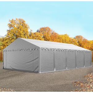 Toolport 5x10 Storage Tent / Shelter w. ground frame, PVC 750, grey - (7170)