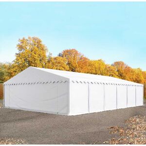 Toolport 8x12 Storage Tent / Shelter w. ground frame, PVC 750, white - (7255)