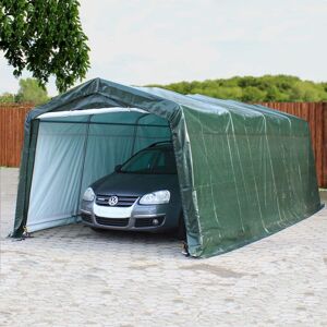 Toolport 3.3x6.2m Carport Tent / Portable Garage, PE 450, dark green - (7810)