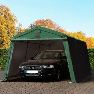 Toolport 3.3x4.7m Carport Tent / Portable Garage, PVC 500, dark green - (8008)