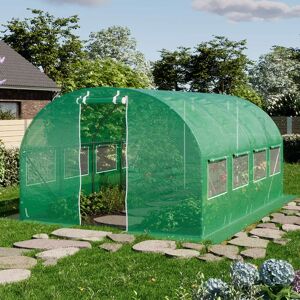 TOOLPORT 3x4m polytunnel greenhouse, PE, green - (8934)