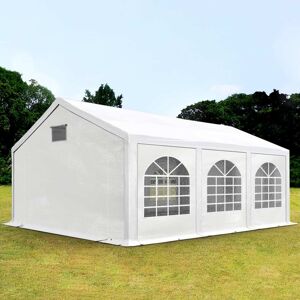 Toolport 3x6m Marquee / Party Tent, w. ground frame, PE 550, white - (92101)