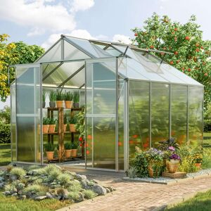 GFP 225 x 259 cm Greenhouse, 6 mm twin-wall sheets, no extras - (GFPV00032)