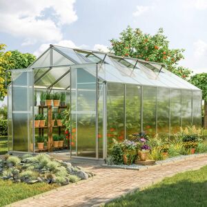 GFP 225 x 449 cm Greenhouse, 6 mm twin-wall sheets, no extras - (GFPV00050)