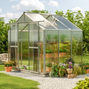 GFP 259 x 195 cm Greenhouse, 8 mm twin-wall sheets, no extras - (GFPV00065)