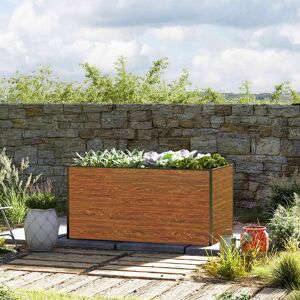 GFP 150 x 77 x 77 cm Raised garden bed, Wood-finish - (GFPV00328)