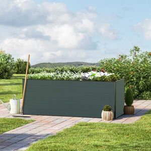 GFP 195 x 77 x 77 cm Raised garden bed, Anthracite grey - (GFPV00337)