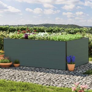 GFP 195 x 150 x 77 cm Raised garden bed, Anthracite grey - (GFPV00349)