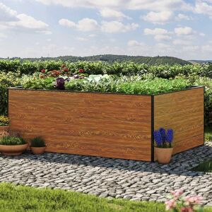 GFP 195 x 150 x 77 cm Raised garden bed, Wood-finish - (GFPV00352)