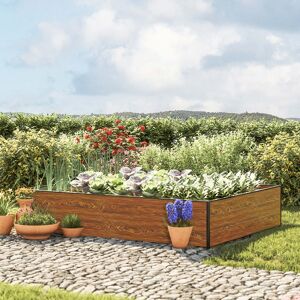 GFP 195 x 150 x 39 cm Raised garden bed, Wood-finish - (GFPV00530)