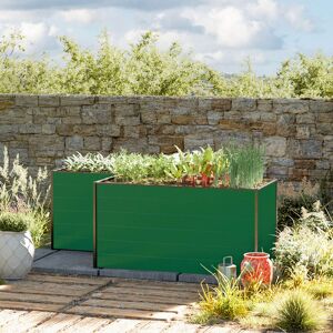 GFP 224 x 150 x 77 cm Raised garden bed, Green - (GFPV00572)