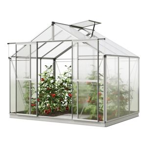 GFP 2.56 x 1.92 cm Greenhouse, 6 mm twin-wall sheets, incl. special offer set XL - (GFPV00738)
