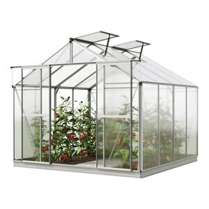GFP 2.56 x 2.56 cm Greenhouse, 6 mm twin-wall sheets, incl. special offer set XL - (GFPV00741)