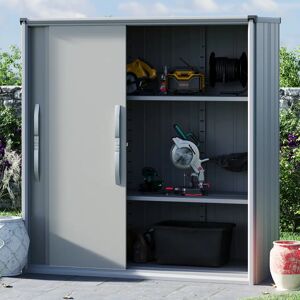 GFP 180 x 75 cm Garden shed XL, grey - (GFPV00762)