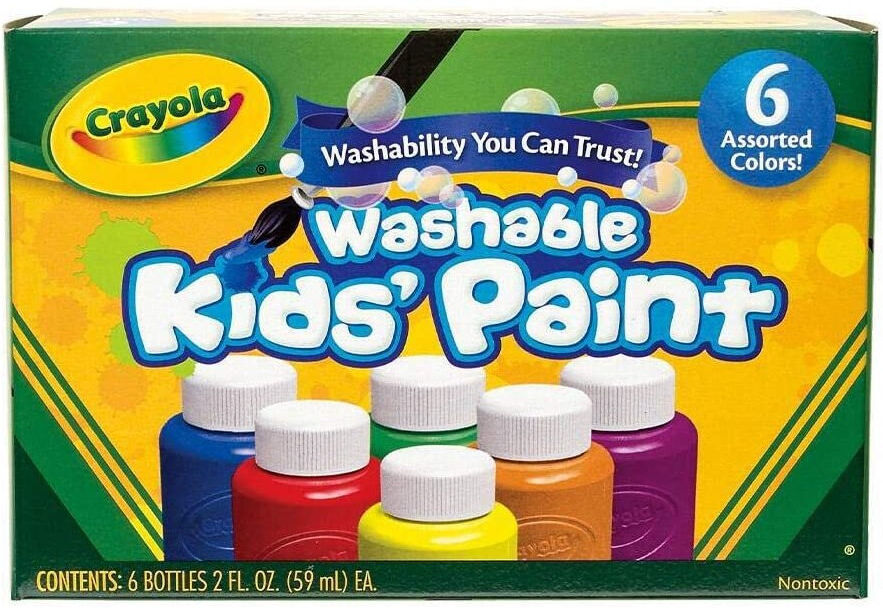 6Pc Crayola Children's Washable Paint Set