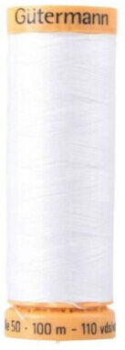 Gütermann Gutermann 100% Natural Cotton Sewing Thread - 100m - Col. 5709 White