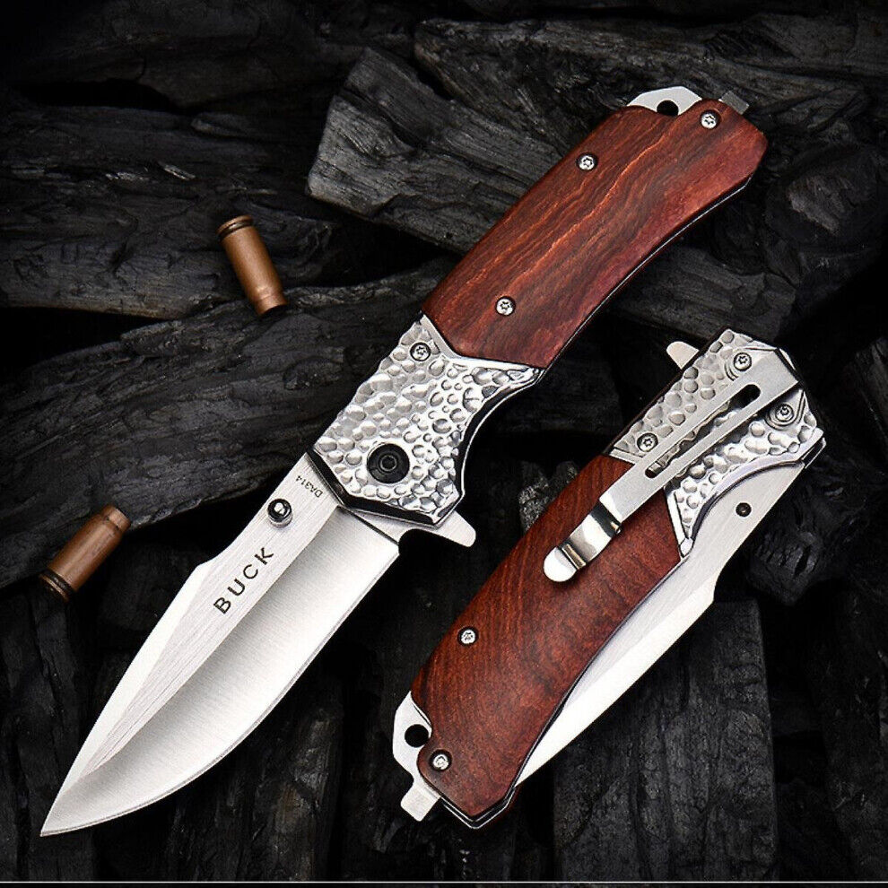 Unbranded Folding Pocket Knife For Men Edc - 3.58" Razor Sharp Stainless Steel Blade With