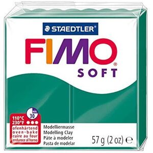 Staedtler - Fimo Soft 57g, Emerald Staedtler - Fimo Soft 57g, Emerald