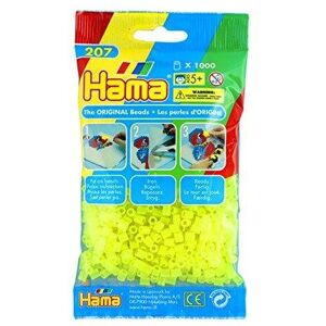 Hama 207-34 - Beads Neon Yellow, 1000 Pcs Hama 207-34 - Beads Neon Yellow, 1000 Pcs