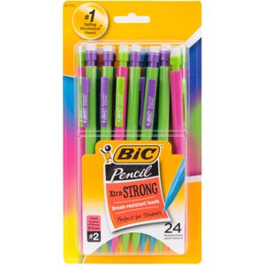 BIC Xtra Strong Mechanical Pencils 24/Pkg-Assorted Barrels BIC Xtra Strong Mechanical Pencils 24/Pkg-Assorted Barrels
