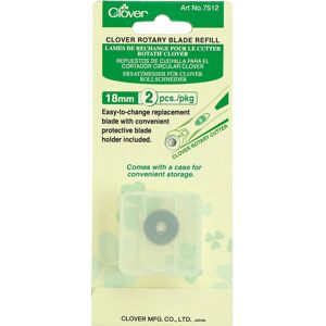 Clover Rotary Blade Refills 18mm 2/Pkg- Clover Rotary Blade Refills 18mm 2/Pkg-