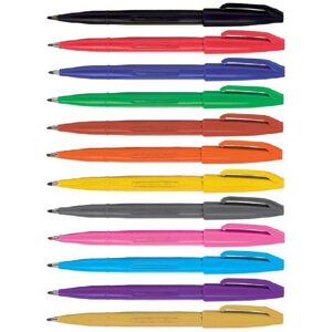 Pentel Assorted Colour Pack Original Sign Pen S520 Fibre Tip Marker Pens Colour Pentel Assorted Colour Pack Original Sign Pen S520 Fibre Tip Marker Pens Colour