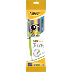 BIC Matic Fun 0.7mm Mechanical Pencils - Assorted Colours, Pouch of 5 BIC Matic Fun 0.7mm Mechanical Pencils - Assorted Colours, Pouch of 5