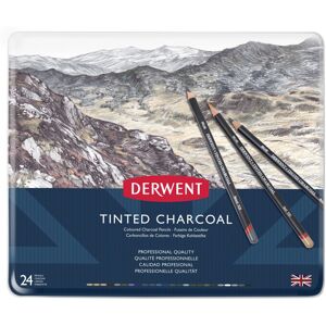 Derwent 2301691 Tinted Charcoal Drawing Pencils, Set of 24, Watersoluble, Profes Derwent 2301691 Tinted Charcoal Drawing Pencils, Set of 24, Watersoluble, Profes