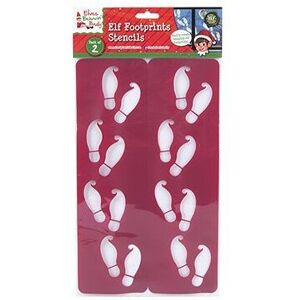 Elves Behavin' Badly Elves Behaving Badly Pack Of 2 - Elf Footprints Stencil - Naughty Elf Accessorie Elves Behavin' Badly Elves Behaving Badly Pack Of 2 - Elf Footprints Stencil - Naughty Elf Accessorie