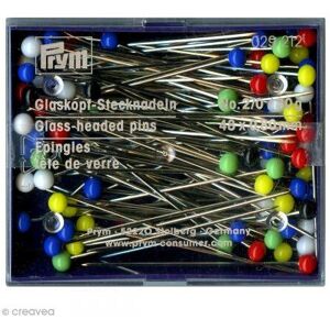 Prym 0.80 x 48 mm 30 g Number 2 Glass-Headed Pins Prym 0.80 x 48 mm 30 g Number 2 Glass-Headed Pins