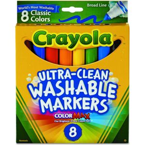 Crayola Broad Line Washable Markers-Classic Colors 8/Pkg Crayola Broad Line Washable Markers-Classic Colors 8/Pkg